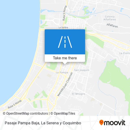 Mapa de Pasaje Pampa Baja