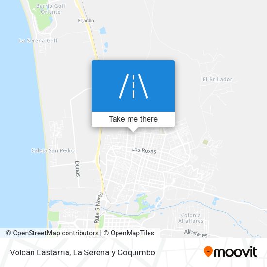Volcán Lastarria map