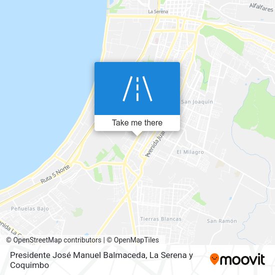 Mapa de Presidente José Manuel Balmaceda
