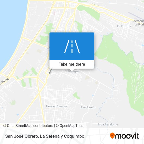 San José Obrero map