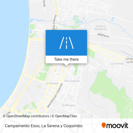 Campamento Esso map