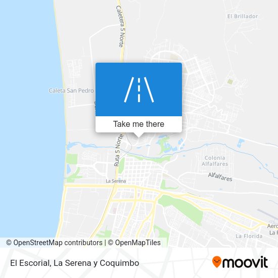 El Escorial map