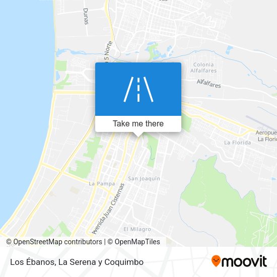 Los Ébanos map