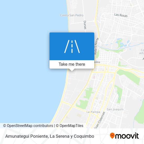 Amunategui Poniente map