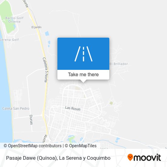 Pasaje Dawe (Quínoa) map