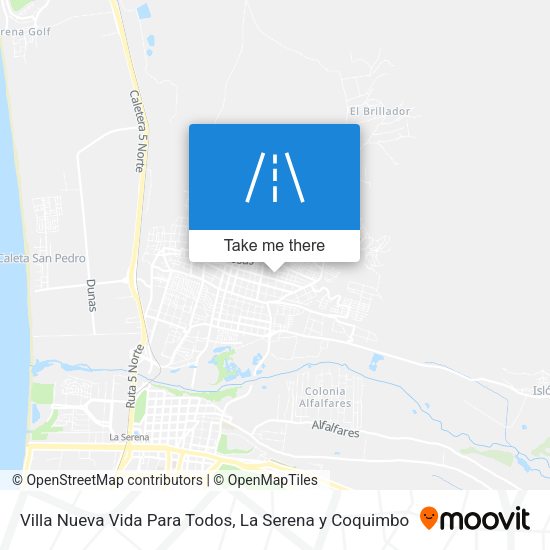 Mapa de Villa Nueva Vida Para Todos