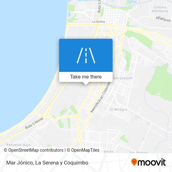 Mar Jónico map