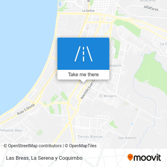 Las Breas map