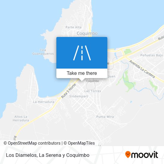 Los Diamelos map