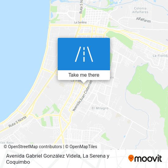 Avenida Gabriel González Videla map