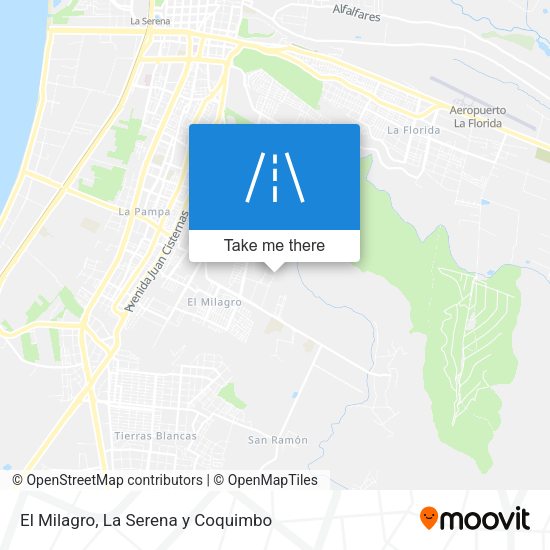 Mapa de El Milagro