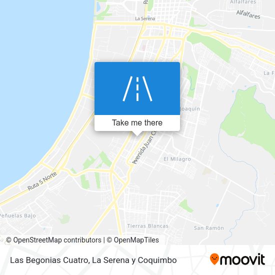 Mapa de Las Begonias Cuatro