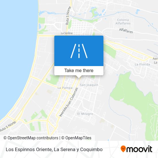 Mapa de Los Espinnos Oriente