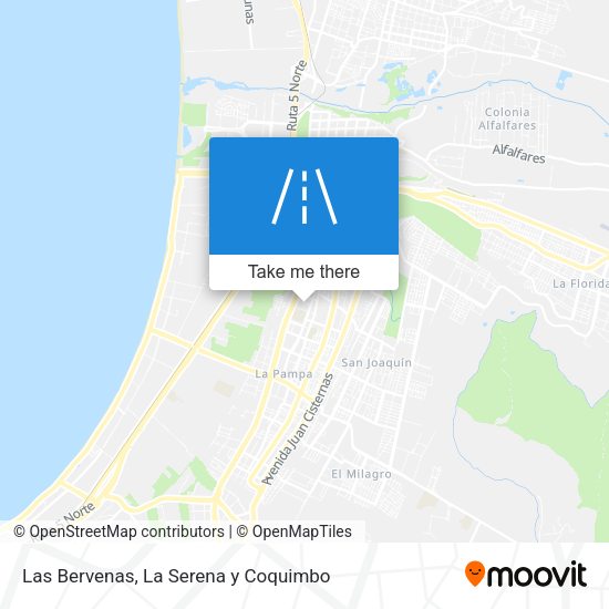 Las Bervenas map