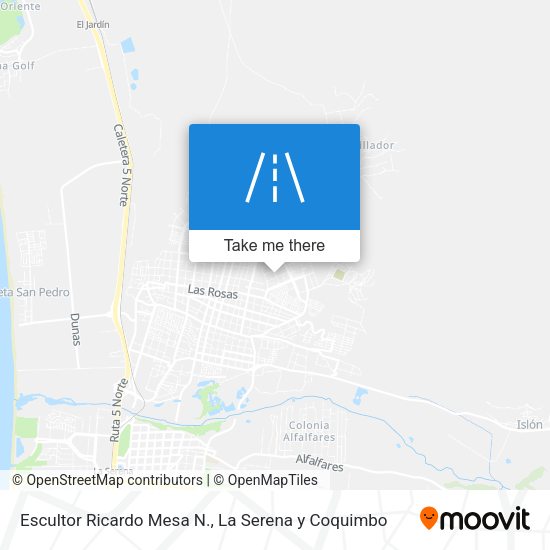 Escultor Ricardo Mesa N. map