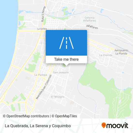 La Quebrada map