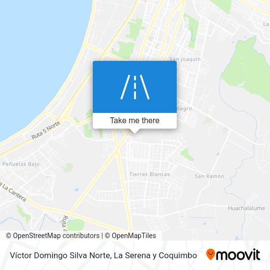 Víctor Domingo Silva Norte map