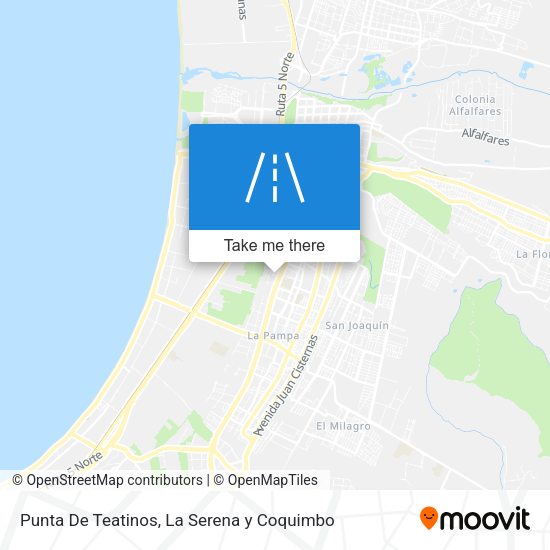 Punta De Teatinos map