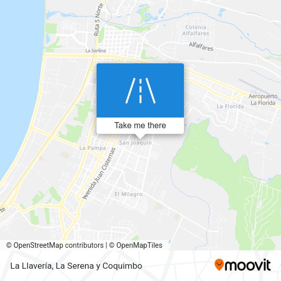 La Llavería map