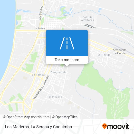 Los Maderos map