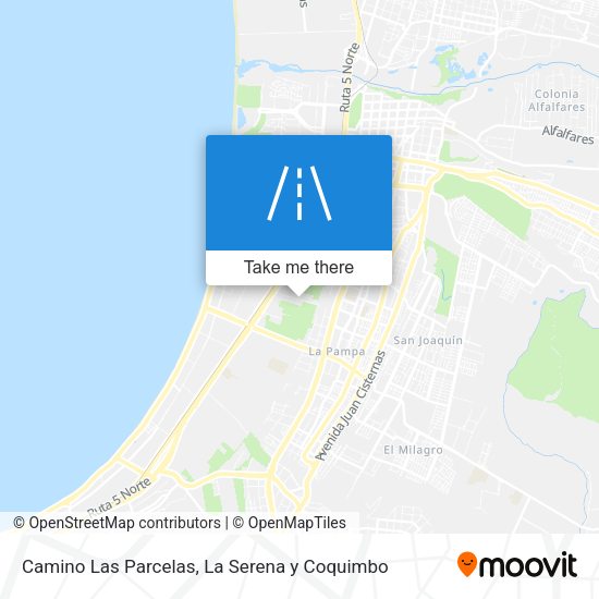 Camino Las Parcelas map