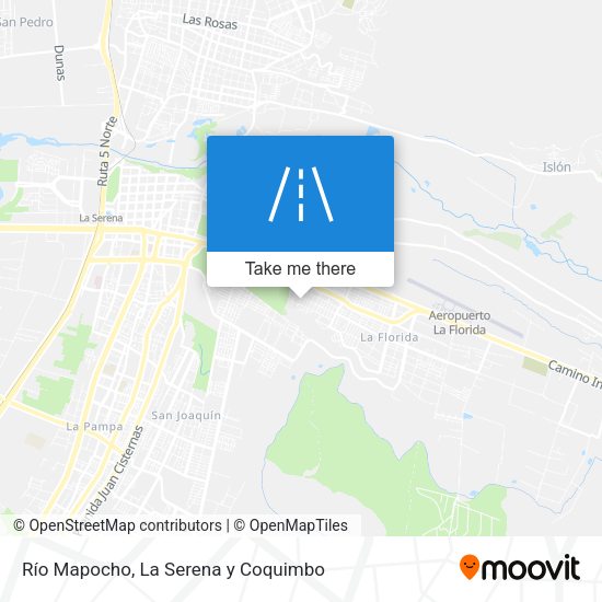Río Mapocho map