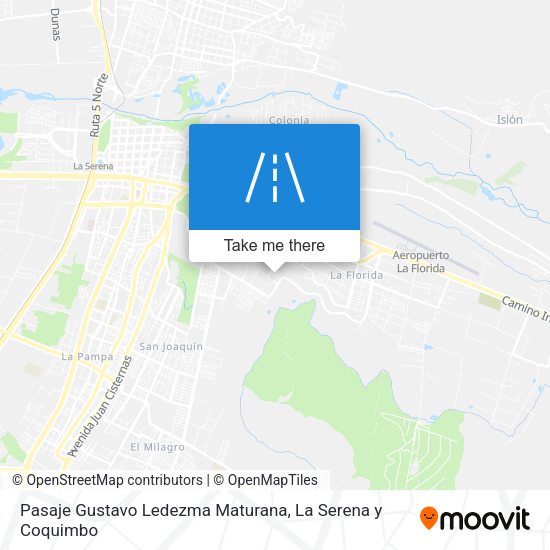 Mapa de Pasaje Gustavo Ledezma Maturana