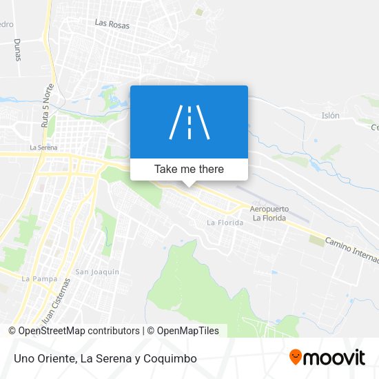 Uno Oriente map