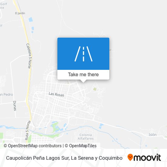 Caupolicán Peña Lagos Sur map
