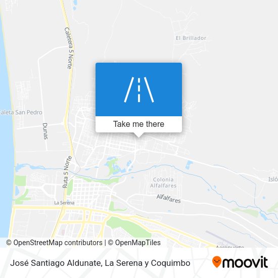 José Santiago Aldunate map