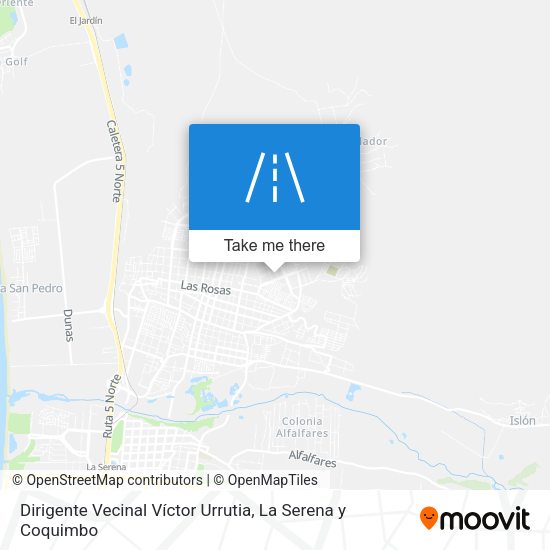 Mapa de Dirigente Vecinal Víctor Urrutia
