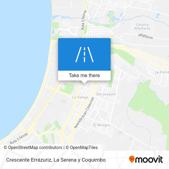 Mapa de Crescente Errázuriz