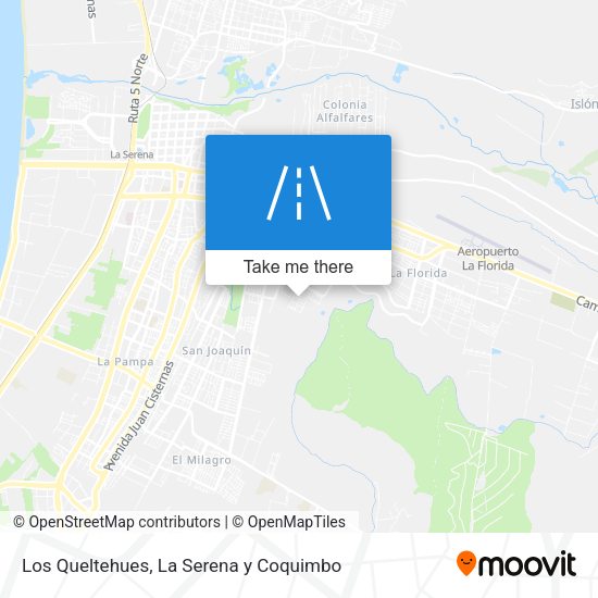 Los Queltehues map