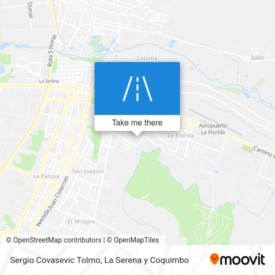 Sergio Covasevic Tolmo map