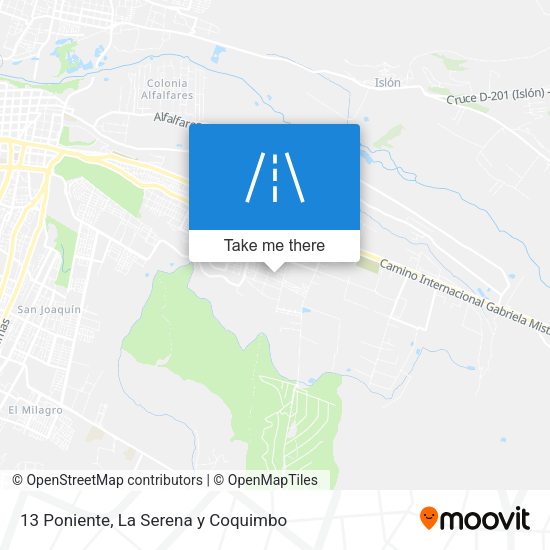 13 Poniente map