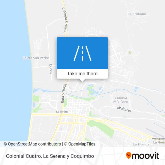 Colonial Cuatro map