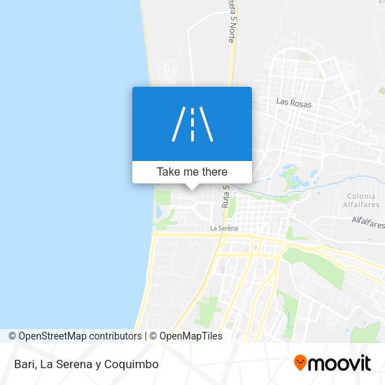 Mapa de Bari
