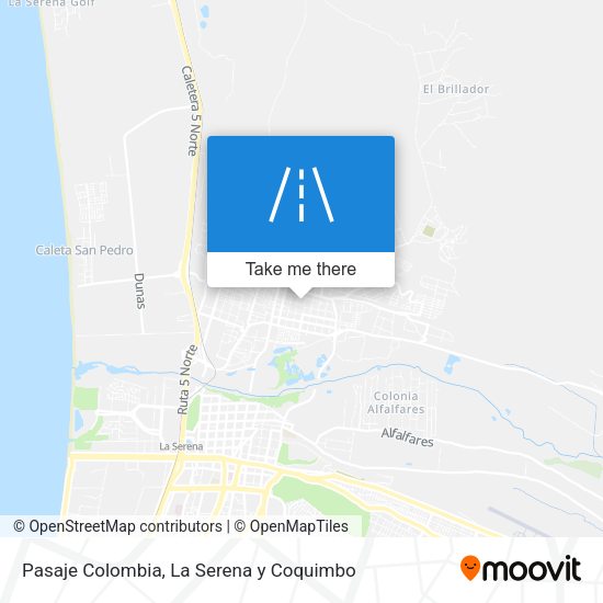 Pasaje Colombia map