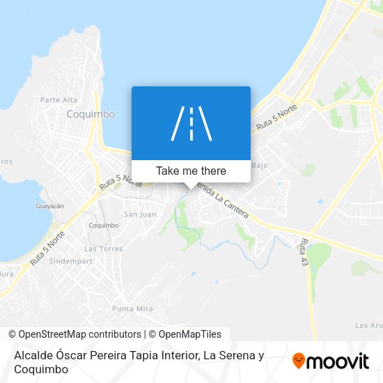 Mapa de Alcalde Óscar Pereira Tapia Interior