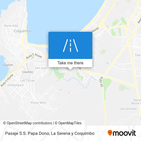 Mapa de Pasaje S.S. Papa Dono