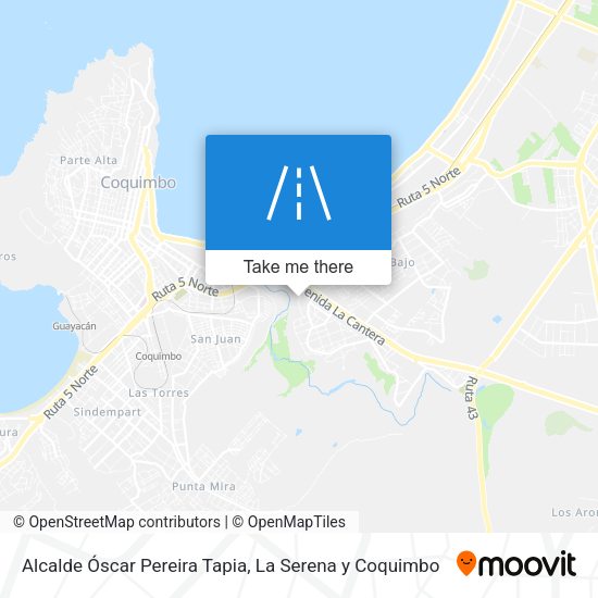 Mapa de Alcalde Óscar Pereira Tapia