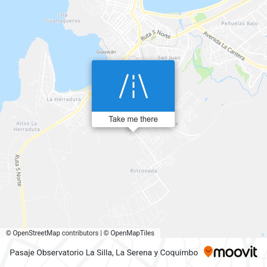 Pasaje Observatorio La Silla map