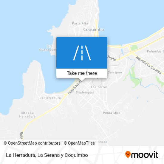 La Herradura map