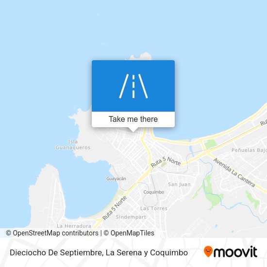 Dieciocho De Septiembre map