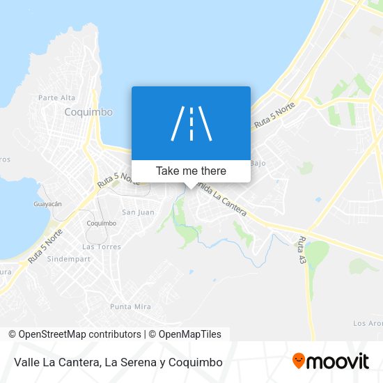 Valle La Cantera map