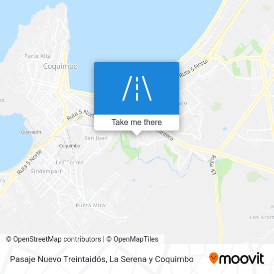 Pasaje Nuevo Treintaidós map