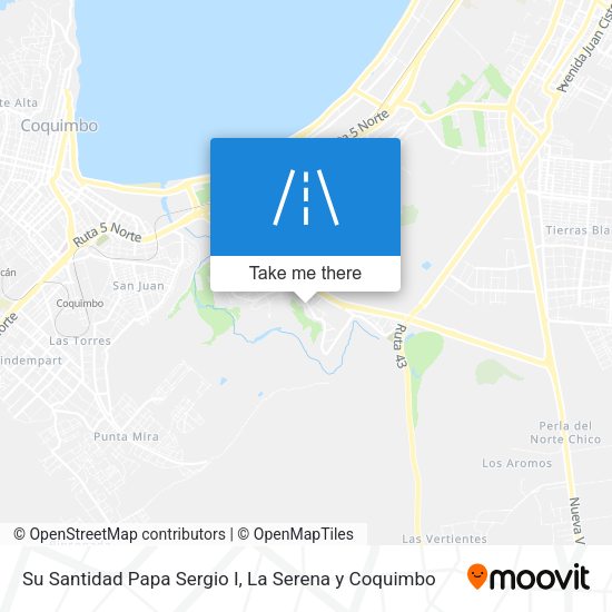 Mapa de Su Santidad Papa Sergio I