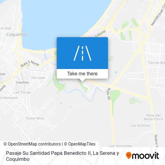 Mapa de Pasaje Su Santidad Papa Benedicto II