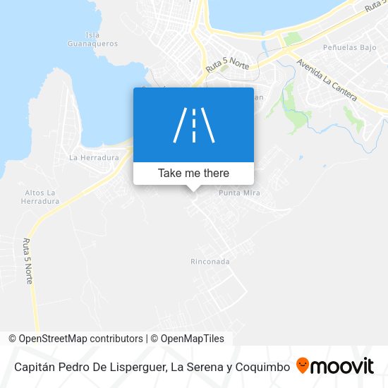 Capitán Pedro De Lisperguer map