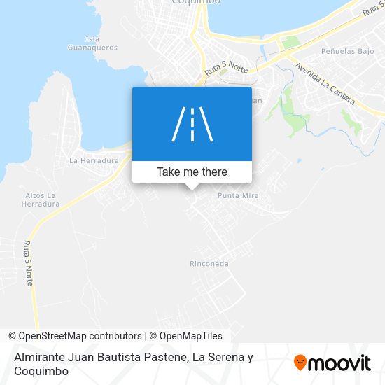 Almirante Juan Bautista Pastene map